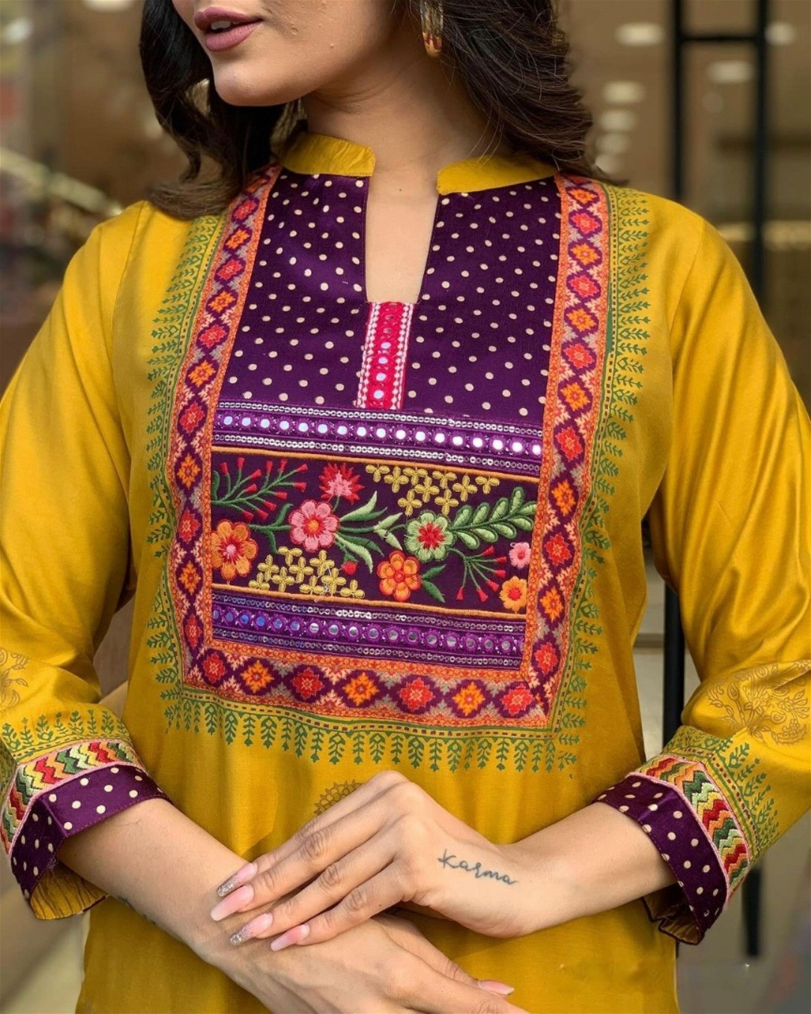 Women Embroidered Straight Kurta Set with Dupatta